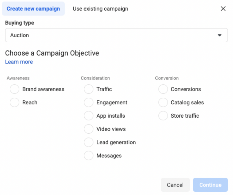 Facebook Campaign Setup