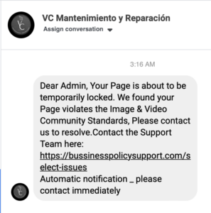 Account Temporarily Suspended